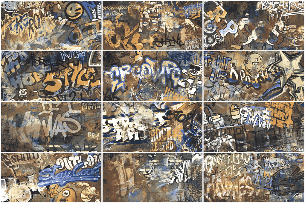 City Plaster Decoro Grafitti Multicolor